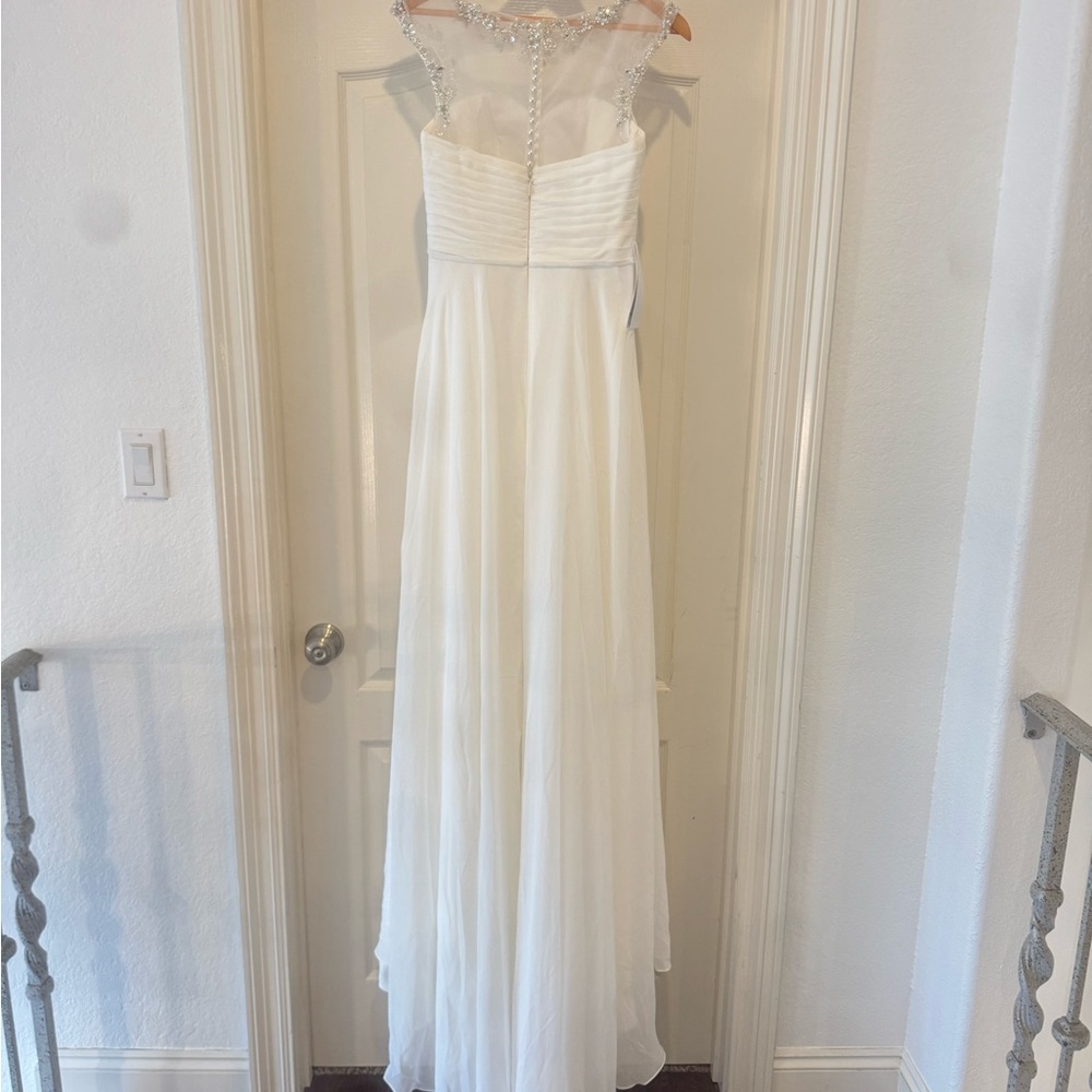 NWT Azazie Sz 4 Kamora Ivory Wedding Dress #AZ411452 - Picture 5 of 12